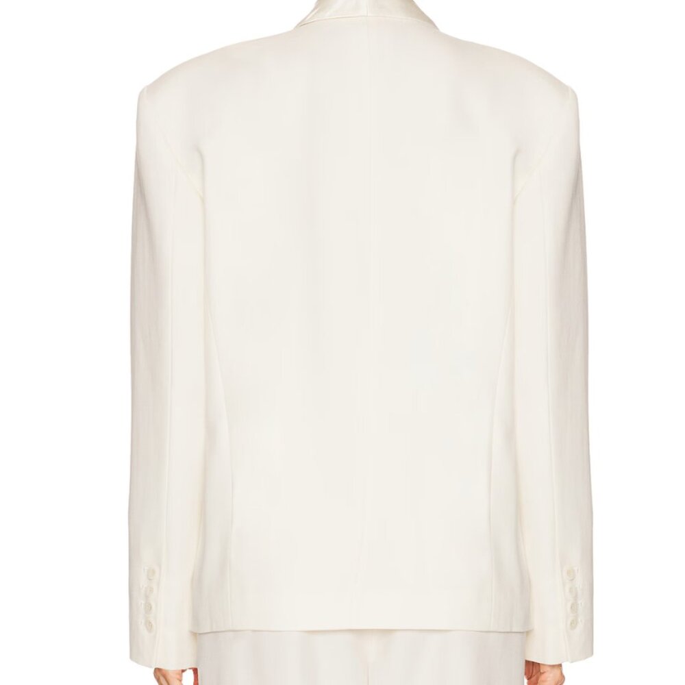 BEST Helsa The Tux Blazer in Wool Cream Ivory Classic XSmall - Picture 14 of 15